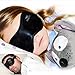 Sleeping Eye mask for sleep Men & Women,Black Silk Eye Cover sleep with FREE ear plugs & Adjustable Strap Necessary Sleep Mask in household,travel,flight Lighting Block Preventing Insomnia&Migraines