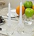 Donoucls Mini Crystal Candle Holder Honeycomb Designed Hand Cut Household Taper Candlesticks Banquet Decorations for Dinner 2.4x3.2Inches