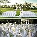 Amon Tech 50Pcs Arched Front Polyester Spandex Flat Chair Cover Stretchable Protector Slipcovers for Wedding Party Banquet Dining Decoration