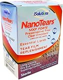 NanoTears MXP Forte Preservative Free Clear Emollient Lubricant Gel Eye Drops, 32 Single Use Vials