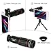 Mocalaca Cell Phone Camera Telephoto Lens, 18X Zoom Telephoto Universal Clip On Lens Kit Compatible or iPhone X/8/7/6S/6 Plus/5/4,Samsung, Android and Other Phones