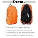 ayamaya Camping Backpack Rain Cover, 45-65L Waterproof Backpack Elastic Water Cover Rucksack Water-Resist Dustproof Cover for Hiking Camping Traveling -Orange