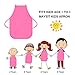 Mayeit 12 Pcs Adorable Colors Kids Aprons, Children's Artists Fabric Aprons with Adjustable Ties for Painting, Cooking, Classroom, Art & Craft Activity