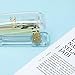 FIDGET PENCIL Gold Stapler Desktop Stapler with 1000 Pieces Silver Staples School Office Supplies Desk Accessory (Gold)