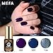 Gel Nail Polish Set of Blue Purple Collection Colors - 3pcs/set 6ml Each Soak Off UV LED by Mefa
