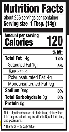 AMAZON BRAND – HAPPY BELLY CANOLA OIL, 128 FL OZ (PACK OF 1)