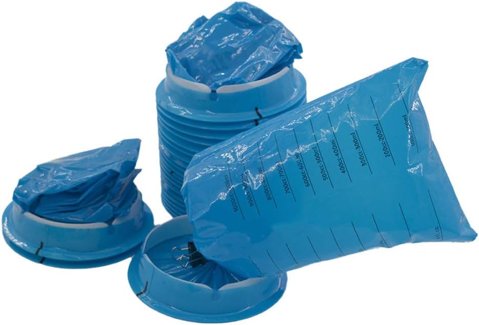 40 Packs Disposable Emesis Bags, Leakproof Vomit Bags, Waste Disposal Bags, Aircraft Car Sickness Bag, Nausea Bags for Travel Motion Sickness (40)