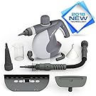 PurSteam Handheld Pressurized Steam Cleaner with 9-Piece Accessory Set - Multi-Purpose and Multi-Surface All Natural, Chemical-Free Steam Cleaning for Home, Auto, Patio, & More