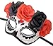 Womens Day of The Dead Masquerade Mask Venetian Party Mask Halloween Costumes Mardi Gras Mask (Love Heart)