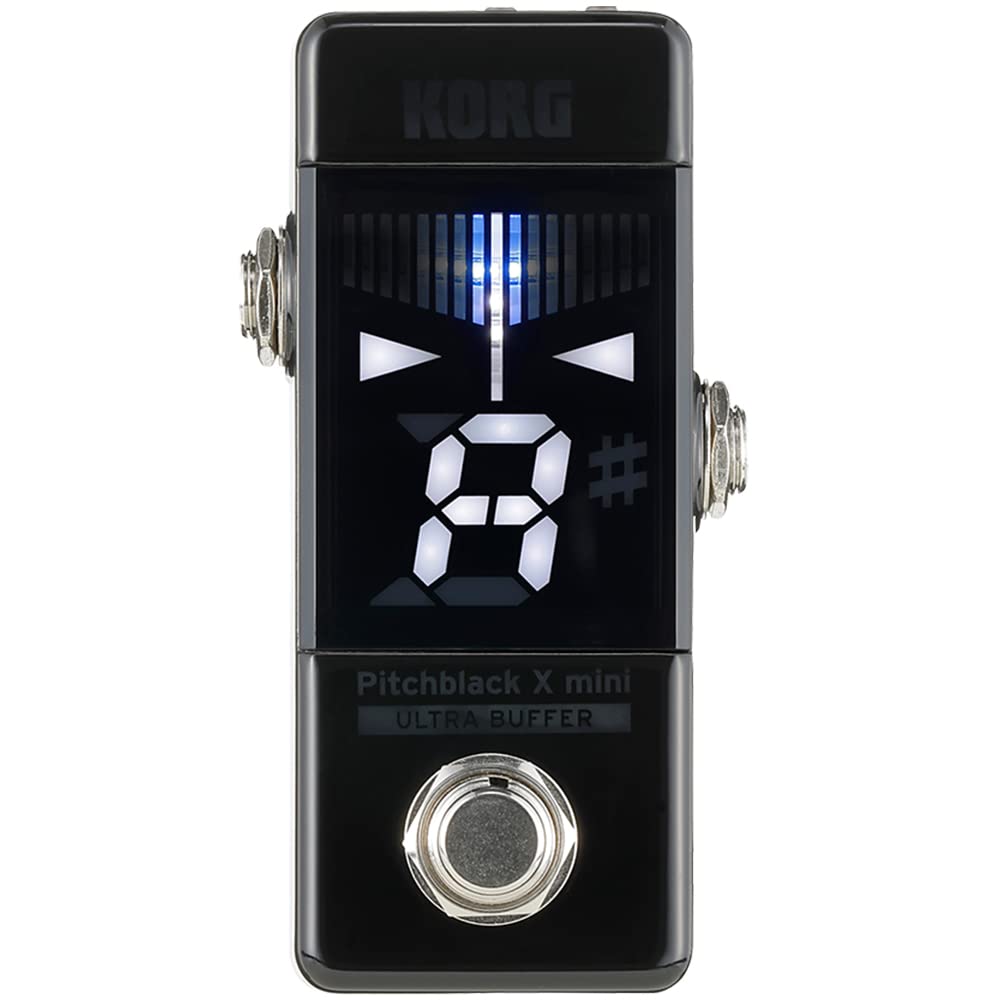 KORG(コルグ) ギター/ベース用 ペダルチューナー Pitchblack X mini コンパクト 省スペース ±0.1セントの高精度 ULTRA BUFFER 搭載 ストロボチューニング PB-X-MINI商品画像