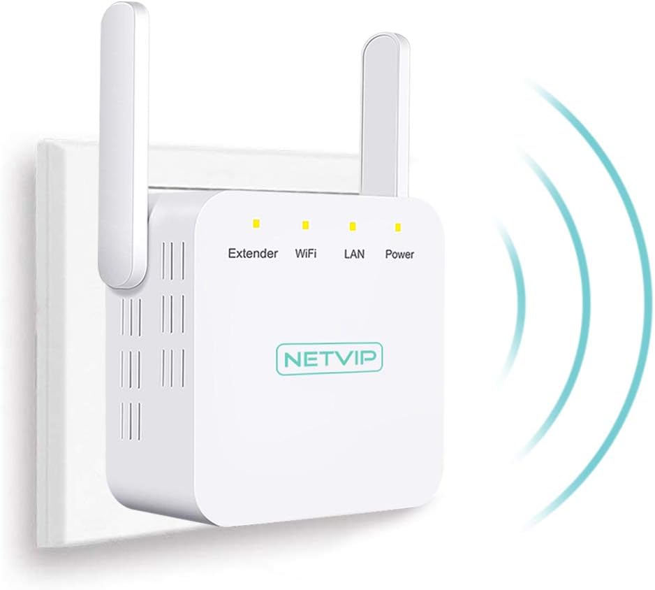 NETVIP WiFi Boosters Wireless WiFi Repeater Range Extender 300Mbps/ 2
