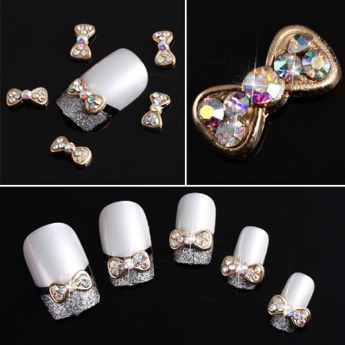 Nail World365 100x 3d Black Metal Rhinestones Nail Art DIY Decorations (5)