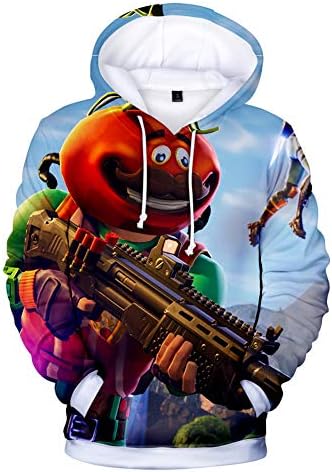 Mvruve Kids Girls Boys Fortnite Hoodie Comfy Hooded Crewneck Sweatshirts