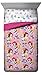 Disney Princess Sassy Twin Comforter - Super Soft Kids Bedding Features Ariel, Belle, Cinderella, & Rapunzel - Fade Resistant Polyester Microfiber Fill (Official Disney Product)