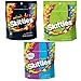 Skittles bundle 7.2 Ounce (Pack of 3) Sweet Heat, Sour and Wild Berry & Tropical snack bags.