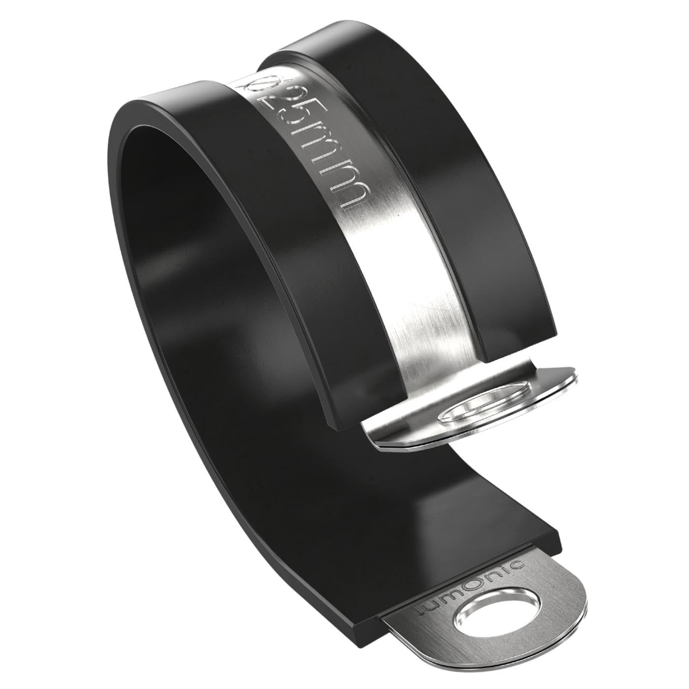 Lumonic 5 x 25 mm Hose Clamps with Rubber Trim I Screw Hose Clamps I Hose clamp 25 mm, Fixat clamp