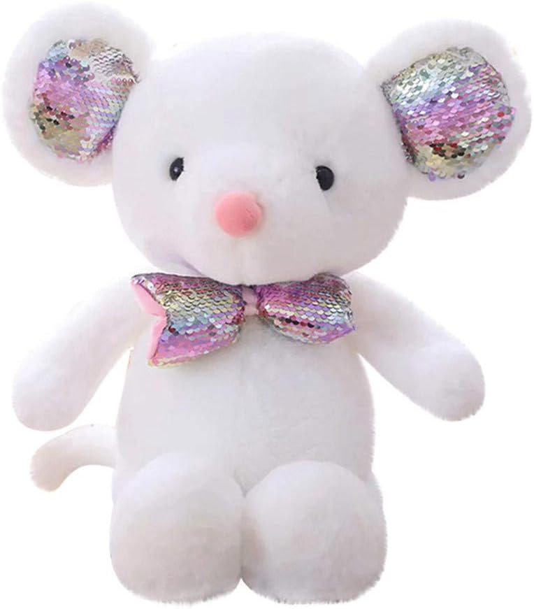 white mouse stuffed animal
