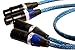 Better Cables BT2XLRP-1-MF Blue Truth II XLR Cable 1 m/3.28', Stereo Pair 2 Cables High-End, High-Performance, Silver/Copper Hybrid, Low-Capacitance, Audiophile XLR Balanced Audio Cables, Blue