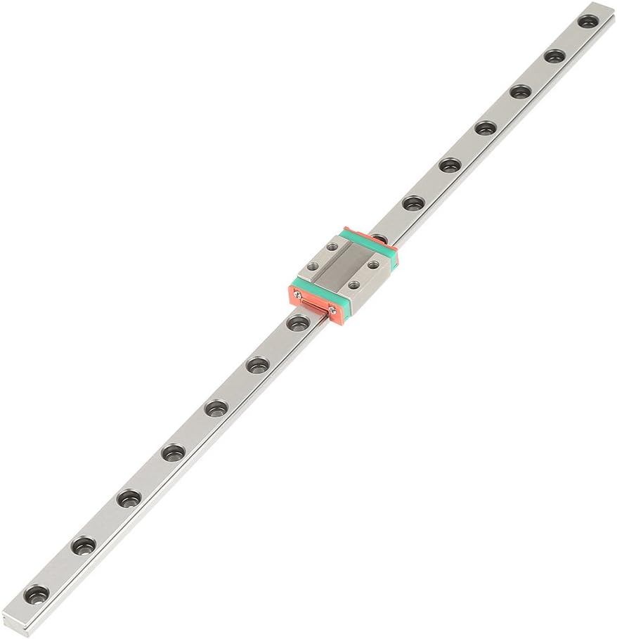 LML9B 1pc 300mm /11.8inch Steel High Precision Linear Guide Rail Linear Sliding Gide Miniature Linear Sliding Rail Guide Block