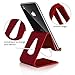 COOLOO Cell Phone Stand,【2 Pack】 Mobile Phone Anti-Skid Holder, Cradle, Dock Compatible Android Smartphone, Phone 11 Pro Xs Max Xr X 8 7 6 6s Plus 5s, Accessories Desk - Red…