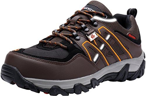 MODYF Men's Work Safety Shoes, Steel Toe Puncture Proof Footwear Industrial and Construction Shoes
