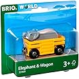 BRIO World Safari Elephant & Wagon Train for Kids Age 3 Years Up - Compatible with All Railway Sets & Accessories