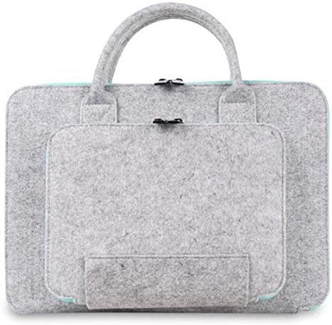FineWish 15 - 15.6 Inch Handle Strap Laptop Sleeve Case Bag Protective Bag for 15" Macbook Air / Macbook Pro / Pro Retina Sleeve - Gray