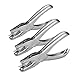 Shappy Metal Hole Punchers Single Hole Punch Paper Puncher Ticket for School, Home and Office, 3 Pack (1/4 Inch Hole)