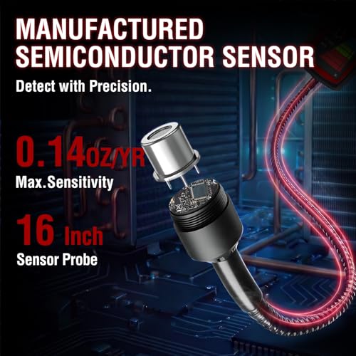 Aprvtio ALD-200 Plus Refrigerant Leak Detector, Air Conditioning Leak Detector with 3 Sensitivity Modes, Intelligent Semiconductor Sensor with 0.14 oz/year Sensitivity