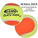 Gamma Sports Kids Training (Transition) Balls, Yellow/Orange, Quick Kids 60, Bucket of 48