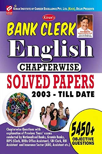 Kiran S Bank Clerk English Chapterwise Solved Papers 2003 Till Date English – 2390