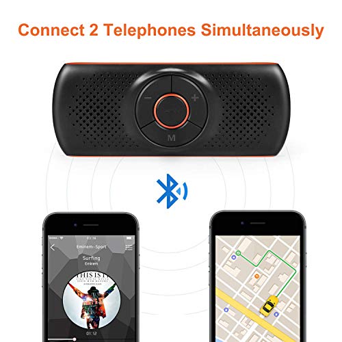 Aigoss Bluetooth Car Speakerphone for Cell Phone, Wireless Car Speaker