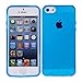 Wisdompro Case for iPhone 5, Bundle of 5 Pack Clear Jelly Colorful Soft TPU Gel Protective Case Cover for iPhone SE 2016, for iPhone 5s, for iPhone 5 (Blue, Aqua Blue, Hot Pink, Yellow, Red)