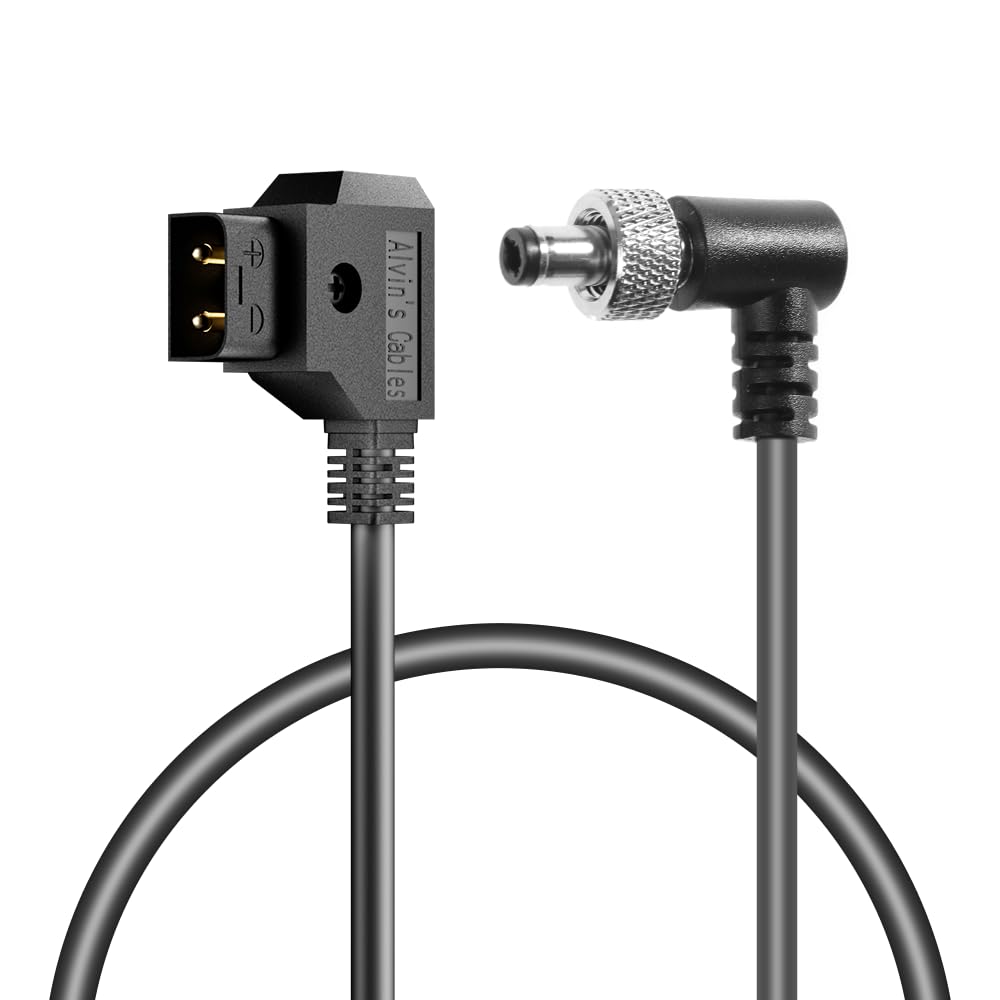 Alvin's Cables D-Tap to Locking DC 5.5 * 2.1 Atomos Monitor Power Cable for Video Devices PIX-E7 PIX-E5 7 Touchscreen Display Hollyland Mars 400s 60CM