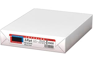 Desktop Publishing Supplies Carbonless Paper - Collated 3 Part NCR Reverse 8.5 x 11 Letter - 167 Sets / 501 Sheets (White, Yellow, Pink) - For Inkjet/Laser Printers