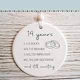 14th Wedding for Her or Him, 14 Years Marriage Gift