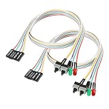 Electop 2 Pack ATX Power Supply Switch Cable,27 inch LED Light HDD Cable for PC Computer Motherboard, Reset Re-Starting On and Off Switch Wire