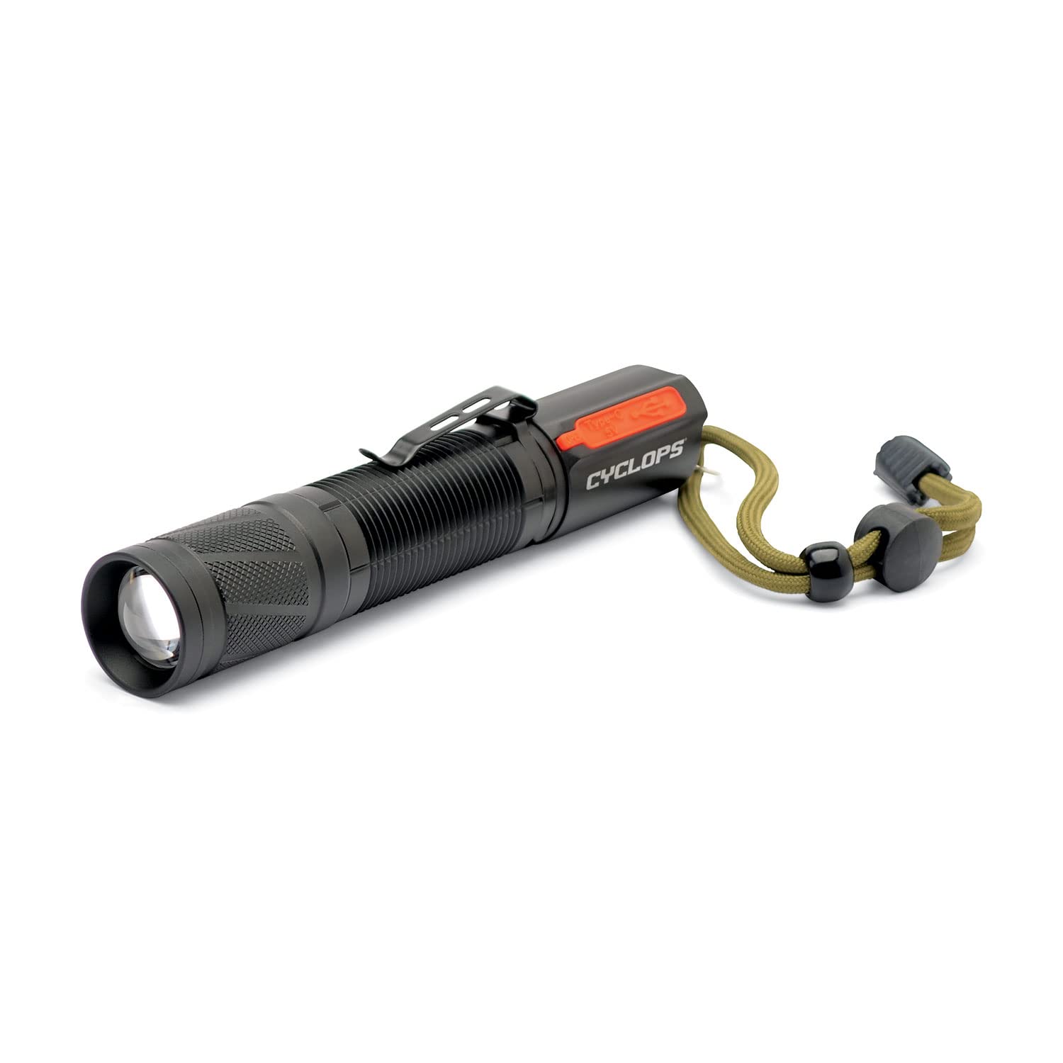 Photo 1 of Cyclops Handheld Aluminum Housing 1200 Lumens Rechargeable Pocket Flashlight for Camping, Hiking, Emergency