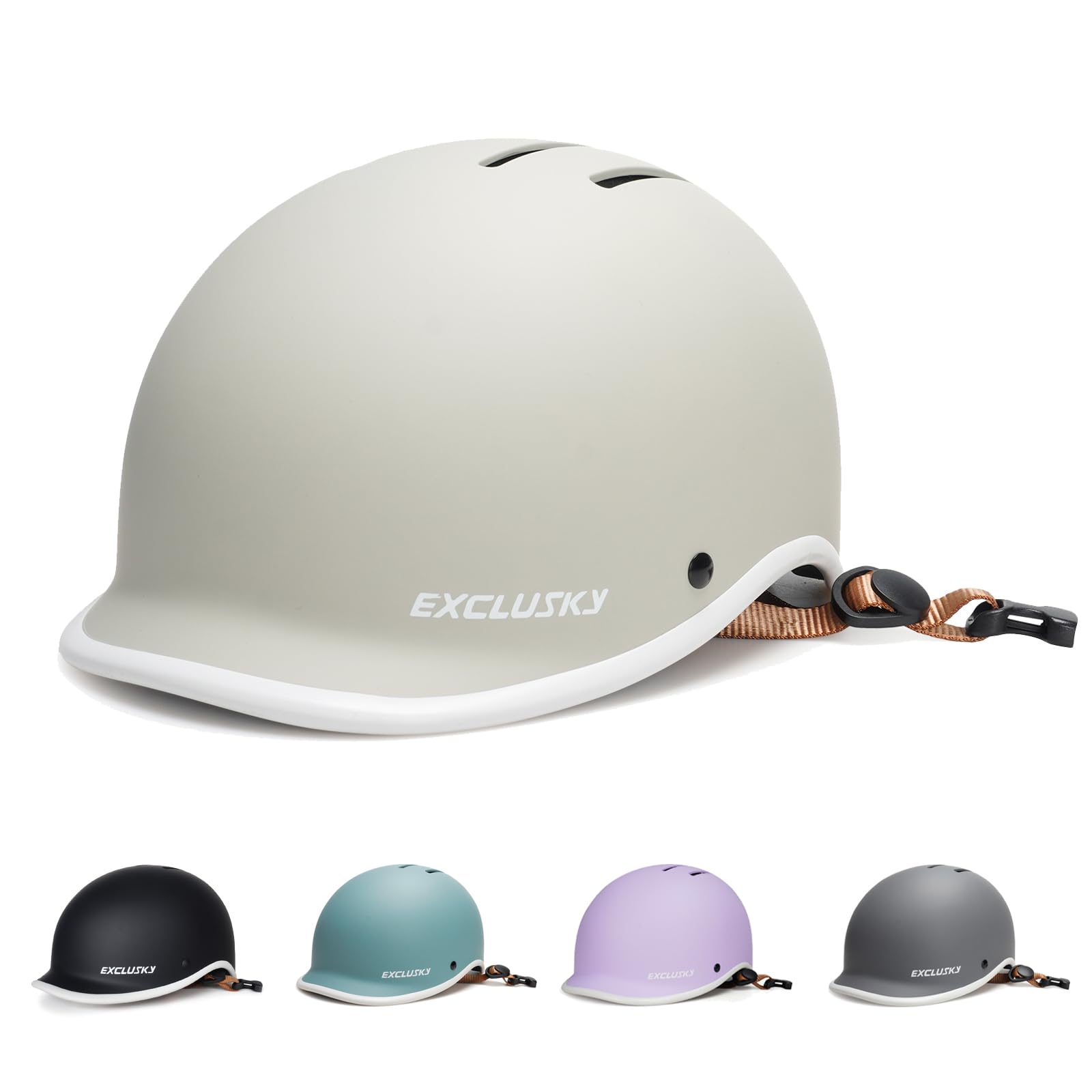 Ckorison Bike Helmet for Adult Men and Women, Bicycle Helmet for Commuting Road Biking Skating with Adjustable Dial Size 56-61cm