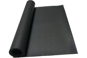 Rubber-Cal Recycled Rubber Flooring Rolls - 1/4 in. x 4 ft. x 9 ft. - Black