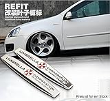 B100 2 pcs.Umbrella Corporation Side Emblem Badge car Sticker 3D car Sticker Metal Tuning