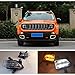 HEQIANG One Pair Clear Lens Switchback LED Daytime Running Lights Assy for 2015 2016 2017 2018 Jeep Renegade High Brightness LED White DRL & Amber Turn Signal Lamps