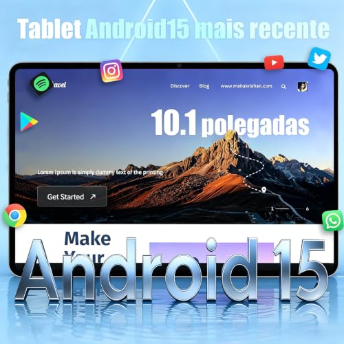 Tablet Xixaomiro S11 10.1" Android 15, 20GB + 256GB, acompanha película, caneta, mouse, teclado e fone de ouvido. Tela 1920x1200, Wi-Fi, câmera 13MP + 5MP, bateria 8000mAh – Cinza