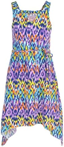 1st Kiss Big Girls' "Coral Way" Dress - purple/multi, 10-12