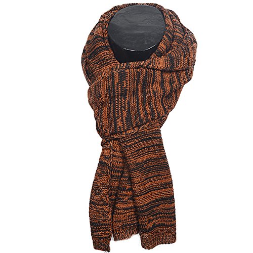 Fashion unisex knit scarf shawl Multicolor warm wraps scarves E5001 (Rust) Fashion unisex knit scarf shawl Multicolor warm wraps scarves E5001 (Rust)