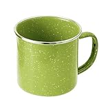 GSI camping tableware green enamel cup