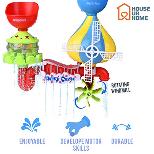 House Ur Home Baby Bath Toy -Waterfall Water Station with 5 Stackable Cups by Enhance Your Baby’s Thinking Ability and Creativity Great Toy for Boys - Girls-Toddlers - Thumbnail 6