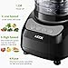 Food Processor 12-Cup, Aicok Multi-Function Food Processor, 1.8L, 3 Speed Options, 2 Chopping Blades & 1 Disc, Safety Interlocking Design, 500W, Black-1