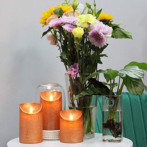 Flickering Flameless Candles Moving Flame LED Real Wax Battery Operated