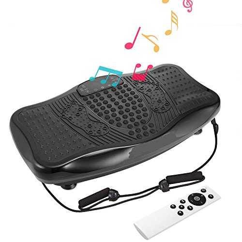 Evokem Hurtle Vibrating Platform Exercise Machines as Equipment For Home to Balance Your Weight with Remote Controller & Balance Straps [ARRIVE in 3-7 DAYS] (Black)